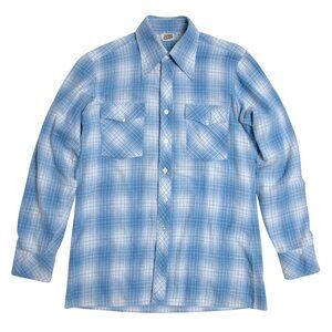 young club (Germany) 70s Vintage, Flannel, Pointed Collar